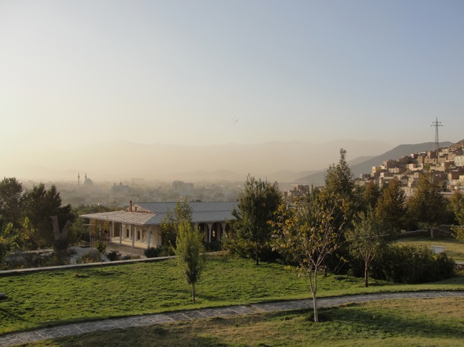 babur garden view in autumn