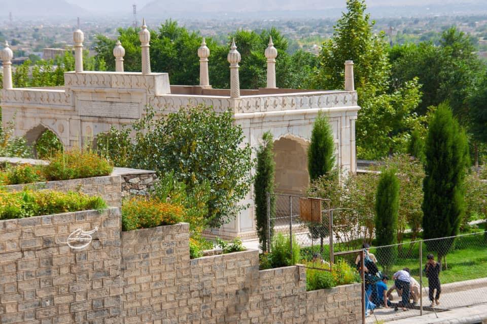 babur garden view in spring